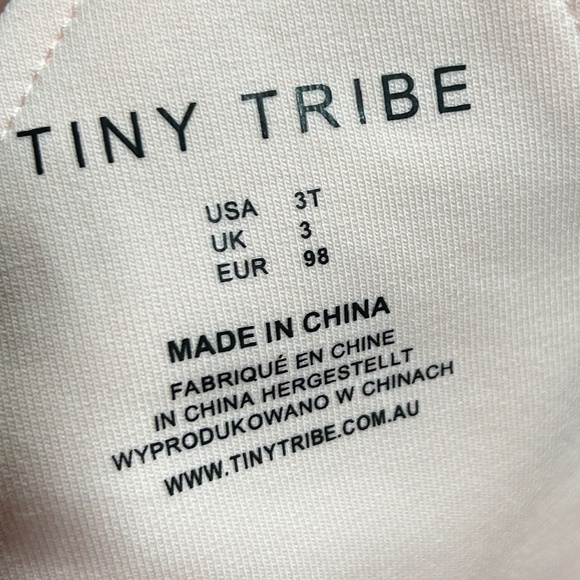 3T NWT Tiny Tribe Rainbow Shortalls - Picture 3 of 3